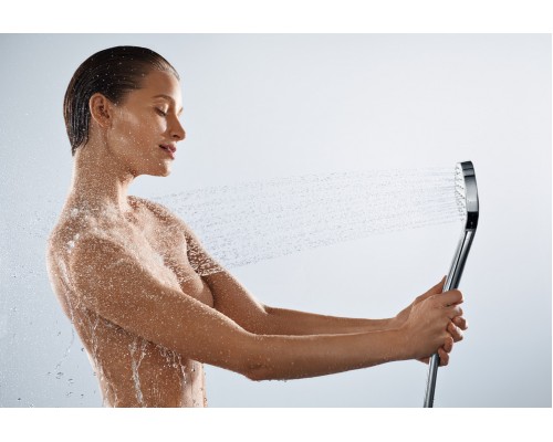 Ручной душ Hansgrohe Croma Select E 1jet EcoSmart 26816400, белый/хром
