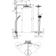 Душевая система Hansgrohe Raindance Select Showerpipe S240 2 jet 27129000, хром