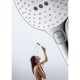 Ручной душ Hansgrohe Raindance 120 3jet EcoSmart 26521400, цвет хром/белый
