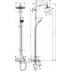 Душевая система Hansgrohe Croma E Showerpipe 280 1jet 27687000 c термостатом и изливом для ванны, хром