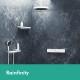 Верхний душ Hansgrohe Rainfinity 26231700, 36х36 см, 1 режим струи, без держателя, белый матовый