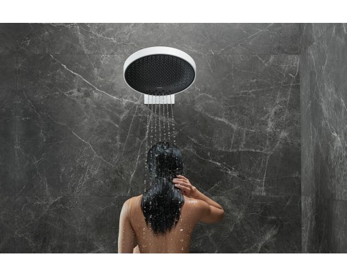 Верхний душ Hansgrohe Rainfinity 26234700, 360 x 360 мм, 3 режима струи, с держателем, белый матовый