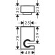 Держатель душа Hansgrohe Porter E 28387340, черный хром