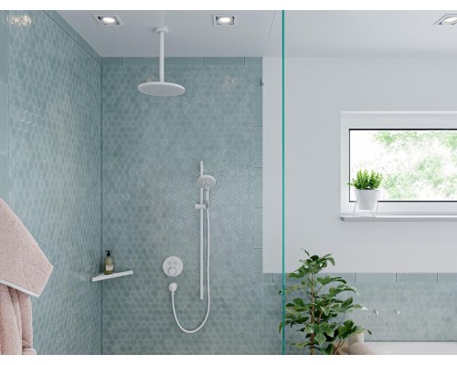 Ручной душ Hansgrohe Raindance Select S 26530700, 12 см, 3 режима, белый матовый