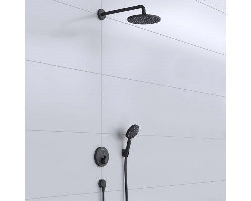 Душевая система Hansgrohe Raindance S Shower, термостатическая, цвет чёрный матовый, 27959670