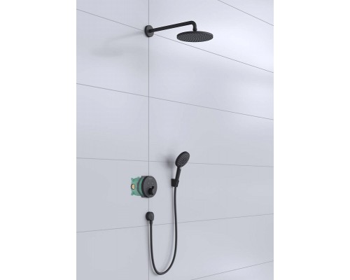 Душевая система Hansgrohe Raindance S Shower, термостатическая, цвет чёрный матовый, 27959670