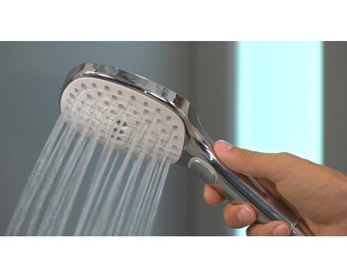 Ручной душ Hansgrohe 26520400 Raindance Select E120 3jet, 12 см, 3 режима лейки, белый хром