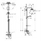 Душевая система Hansgrohe 27352400 Croma Select E 180 2jet, белый/хром