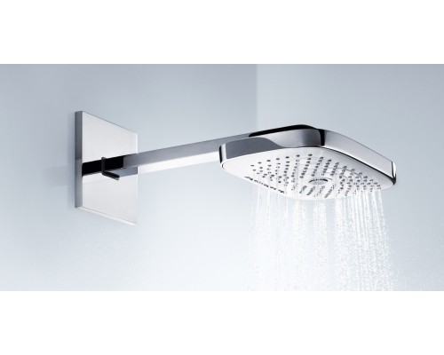 Верхний душ Hansgrohe Select E 300 3jet с держателем 26468400, хром/белый