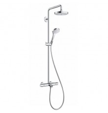 Душевая система Hansgrohe 27352400 Croma Select E 180 2jet, белый/хром