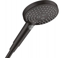 Ручной душ Hansgrohe Raindance Select S EcoSmart 26531670, 12 см, 3 режима, чёрный матовый