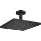 Верхний душ HG Raindance Е Air, 26250670, 30х30 см, 1 режим струи, с держателем, матовый черный