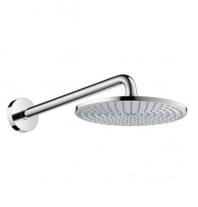 Верхний душ Hansgrohe Raindance 27461000, 24х24 см, 1 режим струи, с держателем