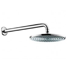 Верхний душ Hansgrohe Raindance S, 24х24 см, 1 режим струи, с держателем, хром, 27474000