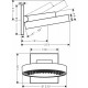 Верхний душ Hansgrohe Rainfinity 26227700 EcoSmart, 250*250 мм, 1 режим струи, белый матовый