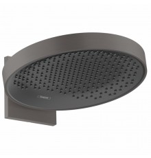 Верхний душ Hansgrohe Rainfinity 26230340, 36 х 36 см, 1 режим струи, с держателем, чёрный хром