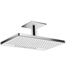 Верхний душ Hansgrohe Rainmaker Select 24012400, 460 x 270 мм, 1 режим струи, с держателем, белый/хром