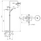 Душевая система Ideal Standard Idealrain Eco Cerafine O, хром глянцевый, BC525AA