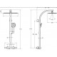 Душевая система Jacob Delafon Talan E20642RU-CP с термостатом