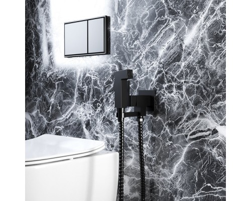 Гигиенический душ Paini Bella, со смесителем, черный матовый, BLPZ442