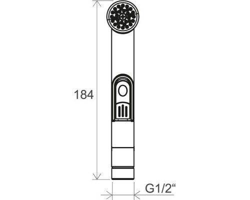 Лейка для гигиенического душа Ravak BM 040 962.00, хром, X07P269