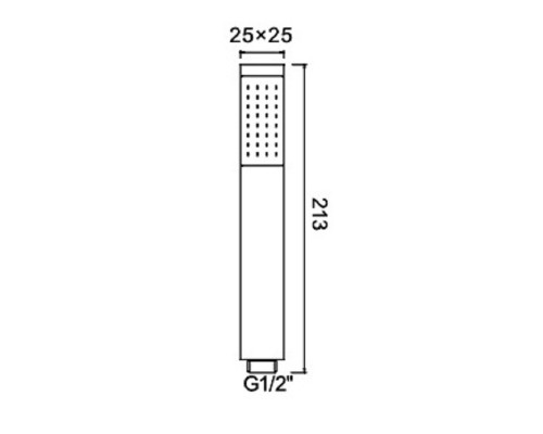 Душевая лейка RGW Shower Panels SP-102, 21140602-01, хром