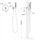 Гигиенический душ Timo Arisa, со смесителем, чёрный матовый, 5309/03SM