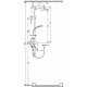 Душевой гарнитур Timo Saga SK-1018 chrome с верхним душем, хром