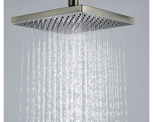Верхний душ WasserKRAFT A140, 200 х 200 мм, 1 режим струи, без держателя, светлая бронза
