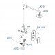 Душевая система WasserKRAFT A16629, скрытый монтаж, хром