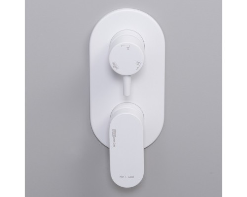 Душевая система WasserKRAFT  8500 А85161, цвет белый Soft-touch