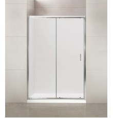 Душевая дверь BelBagno Uno 110 см в нишу, раздвижная, стекло матовое, хром, UNO-BF-1-110-M-Cr