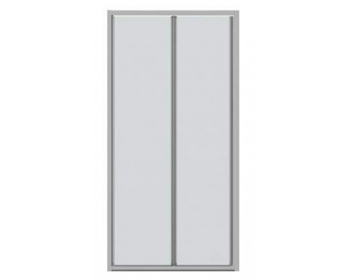 Душевая дверь в нишу Bravat Line BD100.4121A, 100 x 200 см, складная, стекло прозрачное, хром