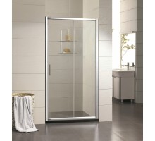 Душевая дверь в нишу Bravat Drop BD120.4100A, 120 x 200 см, раздвижная, стекло прозрачное, хром