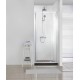 Душевая дверь в нишу Bravat Line BD100.4112A, 100 x 200 см, распашная, стекло прозрачное, хром