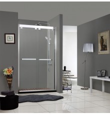Душевая дверь в нишу Bravat Stream BD120.4203S, 120 x 200 см, раздвижная, стекло прозрачное, хром
