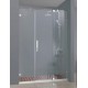 Душевая дверь в нишу Bravat Vega BD100.4114A, 200 x 200 см, раcпашная, стекло прозрачное, хром
