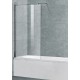 Шторка на ванну Cezares Liberta-V-1-80/155-C-Cr 80 x 195 см, стекло прозрачное, профиль хром