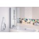 Шторка на ванну Excellent Actima 900 73 см, стекло - прозрачное, профиль - хром Elit-san.ru