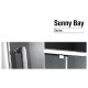 Душевая дверь Gemy Sunny Bay S28191C, 110 х 190 см, стекло прозрачное