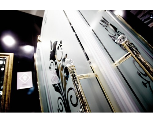 Душевая дверь Huppe Design Victorian DV0302 с неподвижным сегментом, 90 см