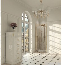 Душевая дверь Huppe Design Victorian DV0302 с неподвижным сегментом, 90 см