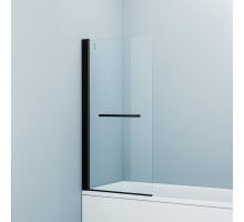 Шторка на ванну Iddis Slide 75 x 145 см, стекло прозрачное, черный матовый, SLI5BS7i90