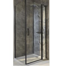 Душевая дверь в нишу Jacob Delafon Contra E22T90-BL, 90 х 200 см, стекло прозрачное, профиль чёрный