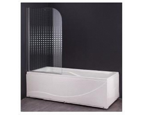 Шторка на ванну Parly F04 75 x 130 см, стекло с дизайнерским рисунком
