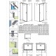 Душевая дверь Radaway Torrenta KDJ 85L, 85 х 195 см, с неподвижной частью, стекло прозрачное, профиль хром, левая, 133285-01-01L