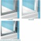Душевая дверь в нишу Ravak Chrome CSD2-110, профиль блестящий, витраж транспарент, 0QVDCC00Z1