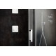 Дверь душевая Ravak Matrix MSD4-140, профиль белый, витраж транспарент, 0WKM0100Z1