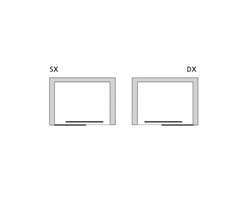 Душевая дверь в нишу Relax Loft-SC1 0142072400/SX 120 см левая, стекло матовое