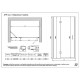 Душевая дверь распашная, одностворчатая Vegas Glass AFP Lux 0110, с подъемным механизмом, 110*199,5 см